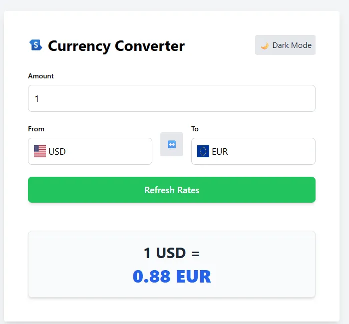 Currency Converter screenshot