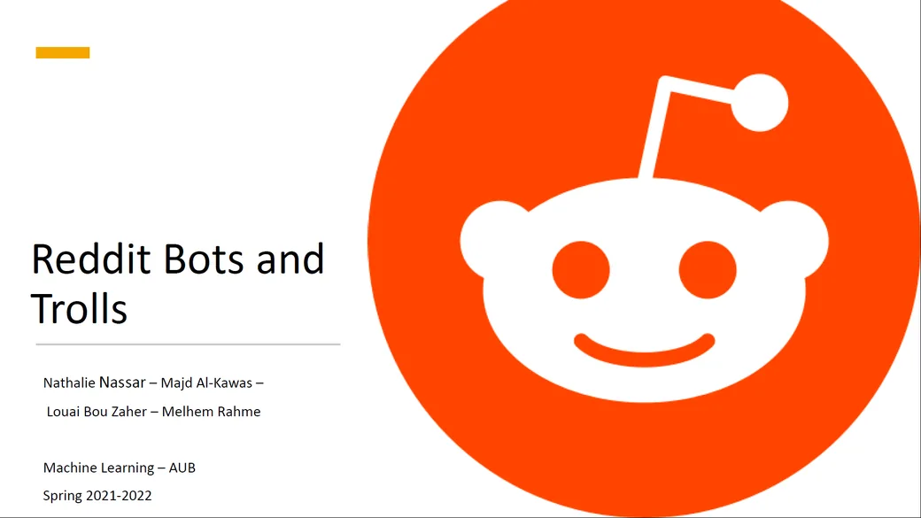 Reddit Bot Detection System screenshot